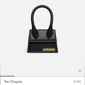 ✨SOLD✨NWT Jacquemus Black Leather Chiquito Handbag BRAND NEW w/ shoulder strap